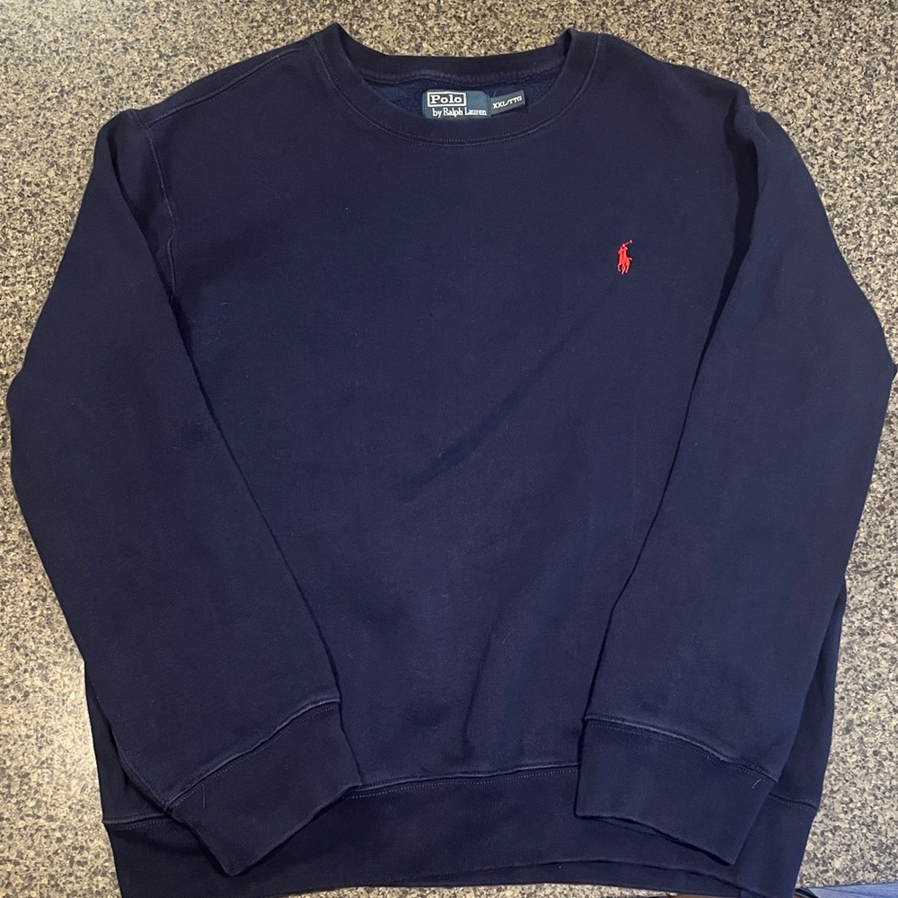 Polo by Ralph Lauren Men's Dark Blue Crewneck Sweater
